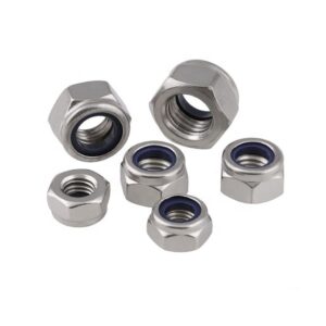 Nylock nut Prevailing torque type hexagon nuts with non-metallic insert, high type Ecrous auto-freines hexagonaux avec insert non-metallique, type haut DIN :- 982 & 985 Size:- M 5 to M 24